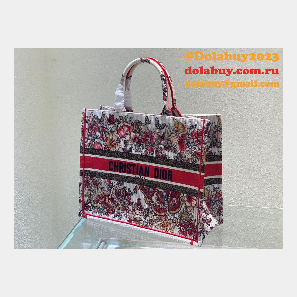 Best Replica Handbag 2022 Dior Designer Book Totes Red for Cheap