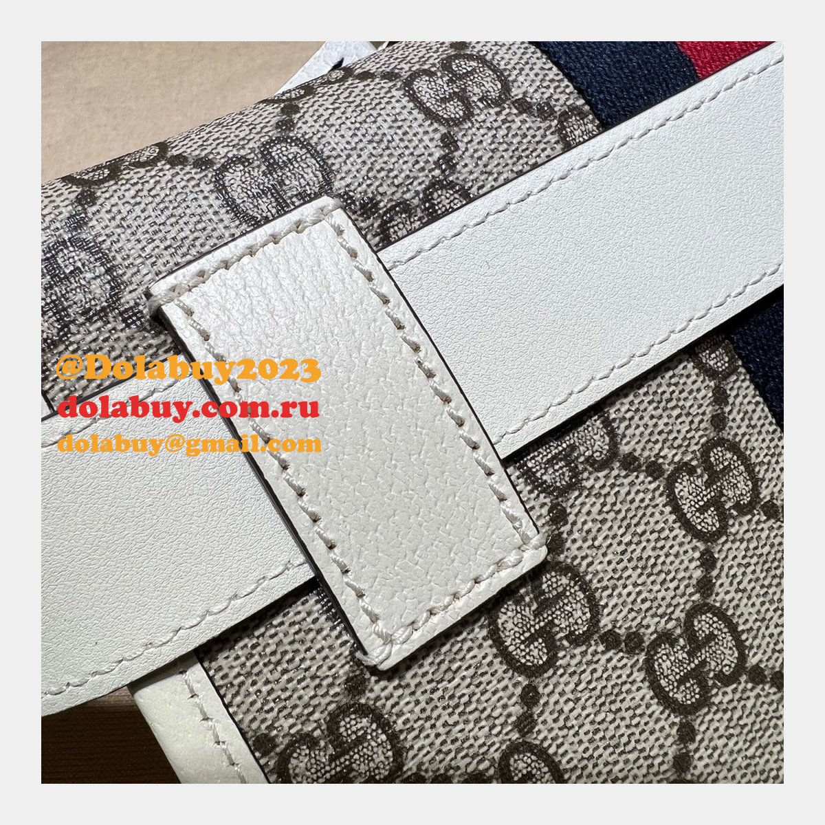 Best Quality Gucci Replica Ophidia belt bag 674081 GG supreme canvas