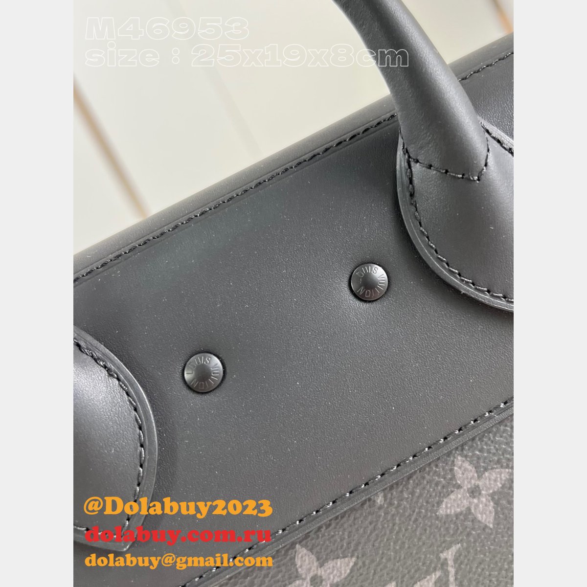 Steamer PM Monogram Eclipse Canvas M46953/ M24436 Louis Vuitton Replicas Men Bags