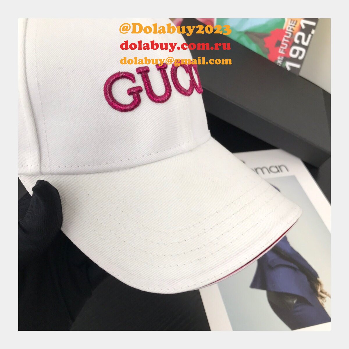 best G*u*i court simple embroidery logo baseball cap