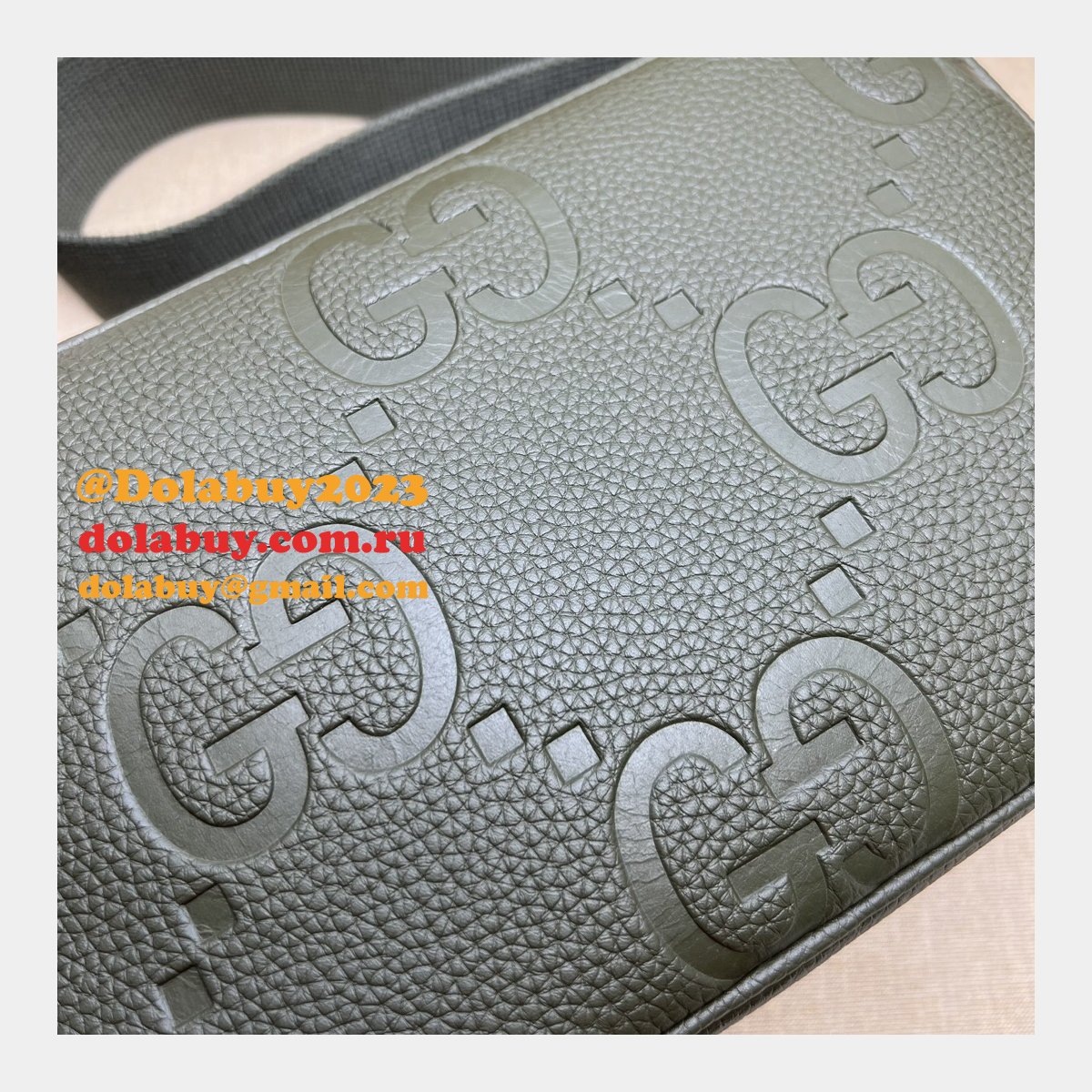 luxury jumbo gg G*u*i 766946 travel messenger replica bag