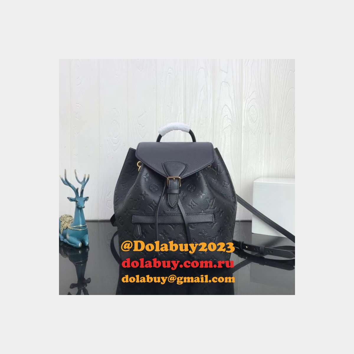 Replica LV Montsouris Backpack Monogram Empreinte Leather