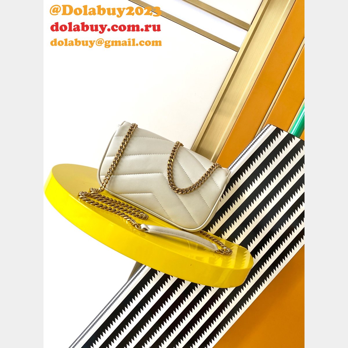 Top Quality Saint Laurent New LouLou HANDBAG 20/24/29cm White