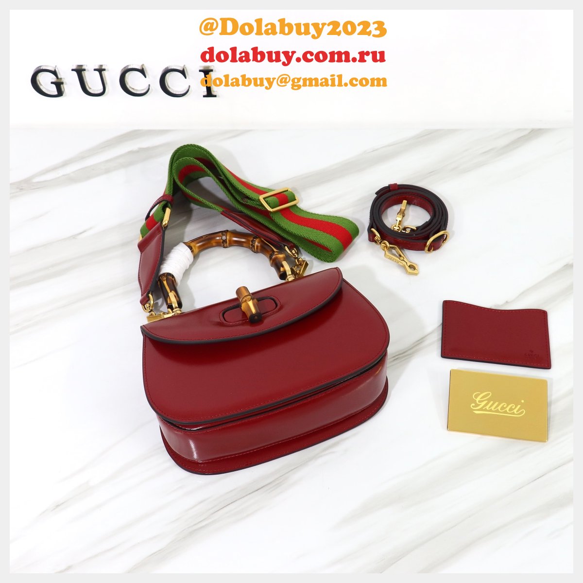 top quality G*u*i bamboo 1947 small top handle bag #675797