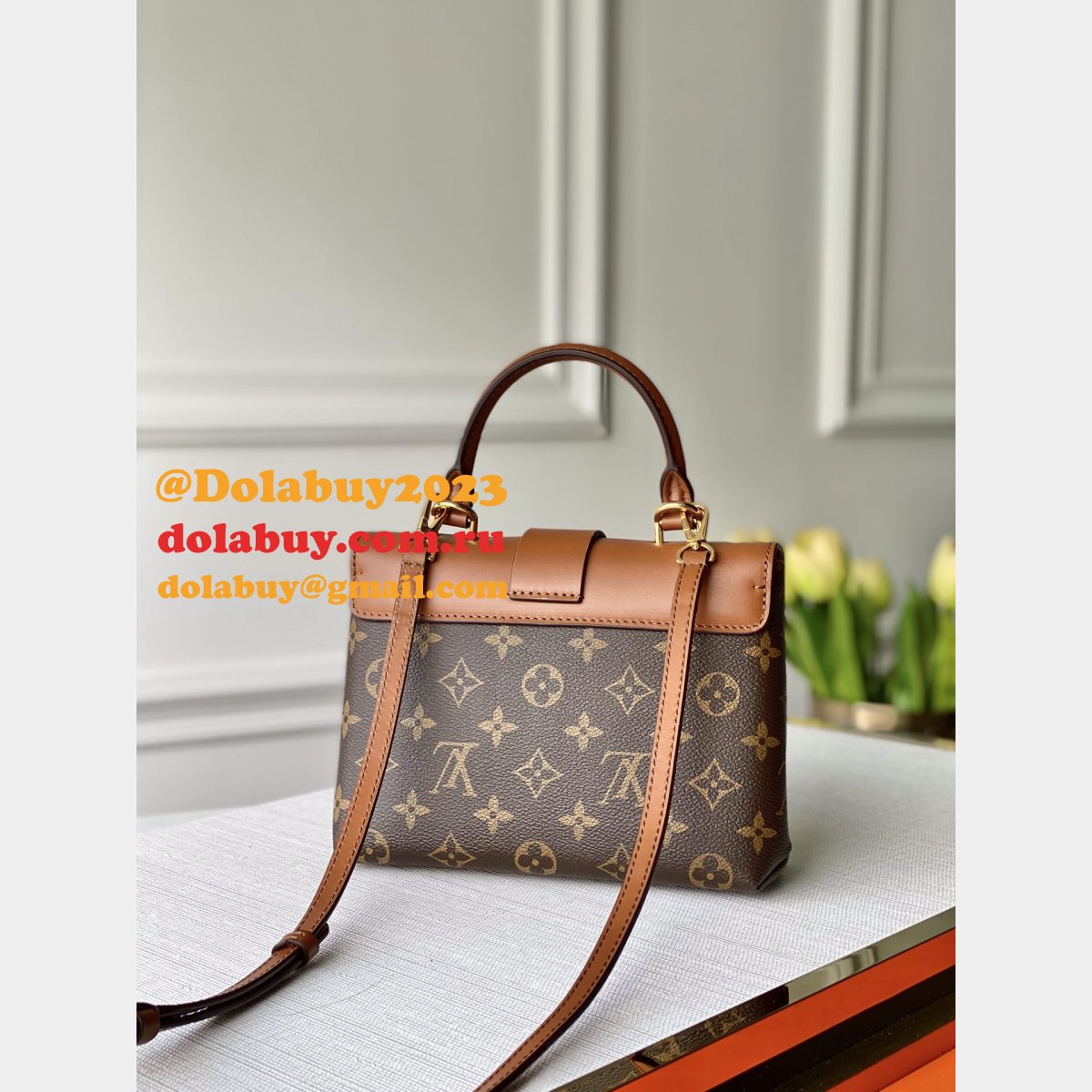 Louis Vuitton Locky BB Monogram Caramel M44654 Replica Bag
