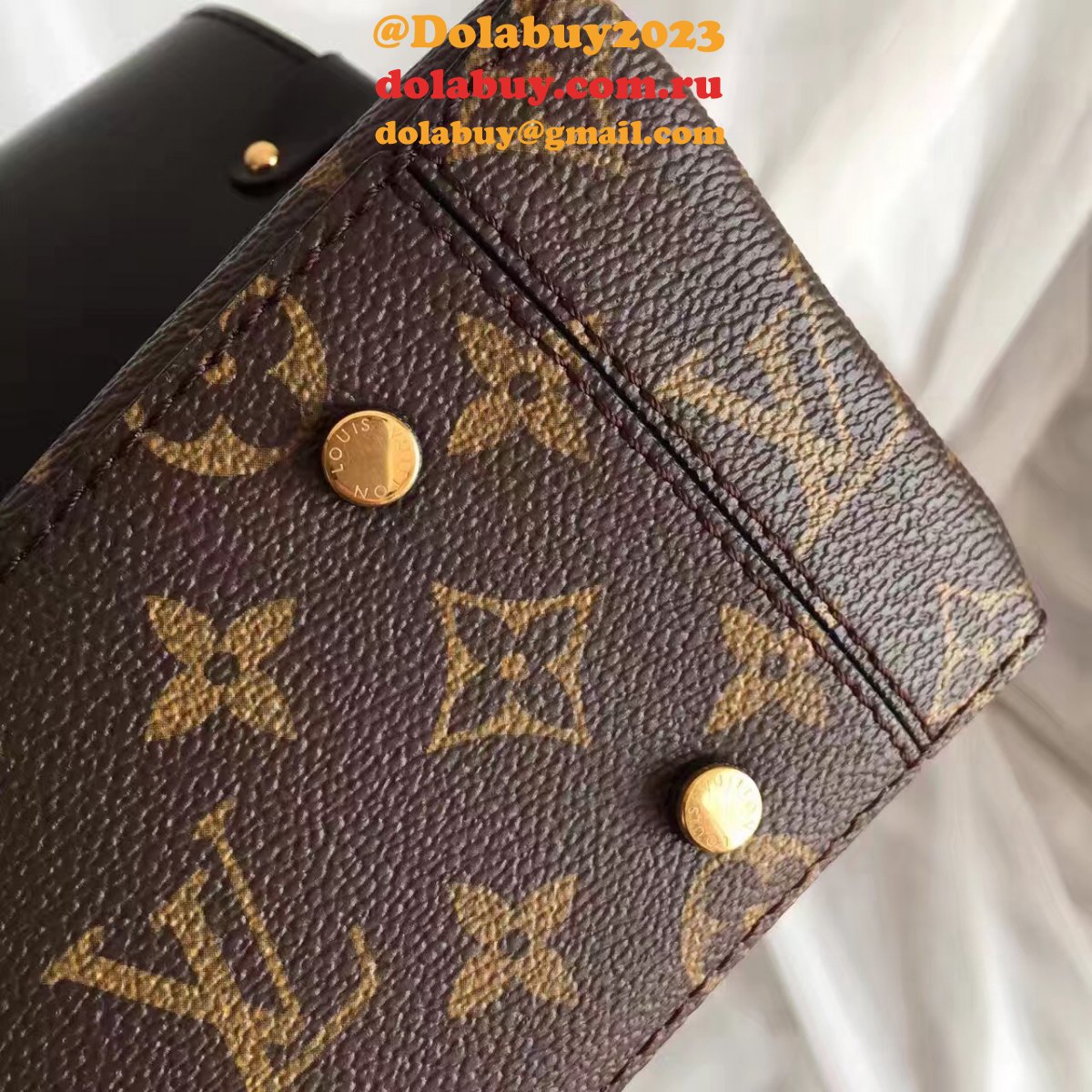 UK Louis Vuitton Damier Ebene One Handle Flap Bag MM M43125 Monogram