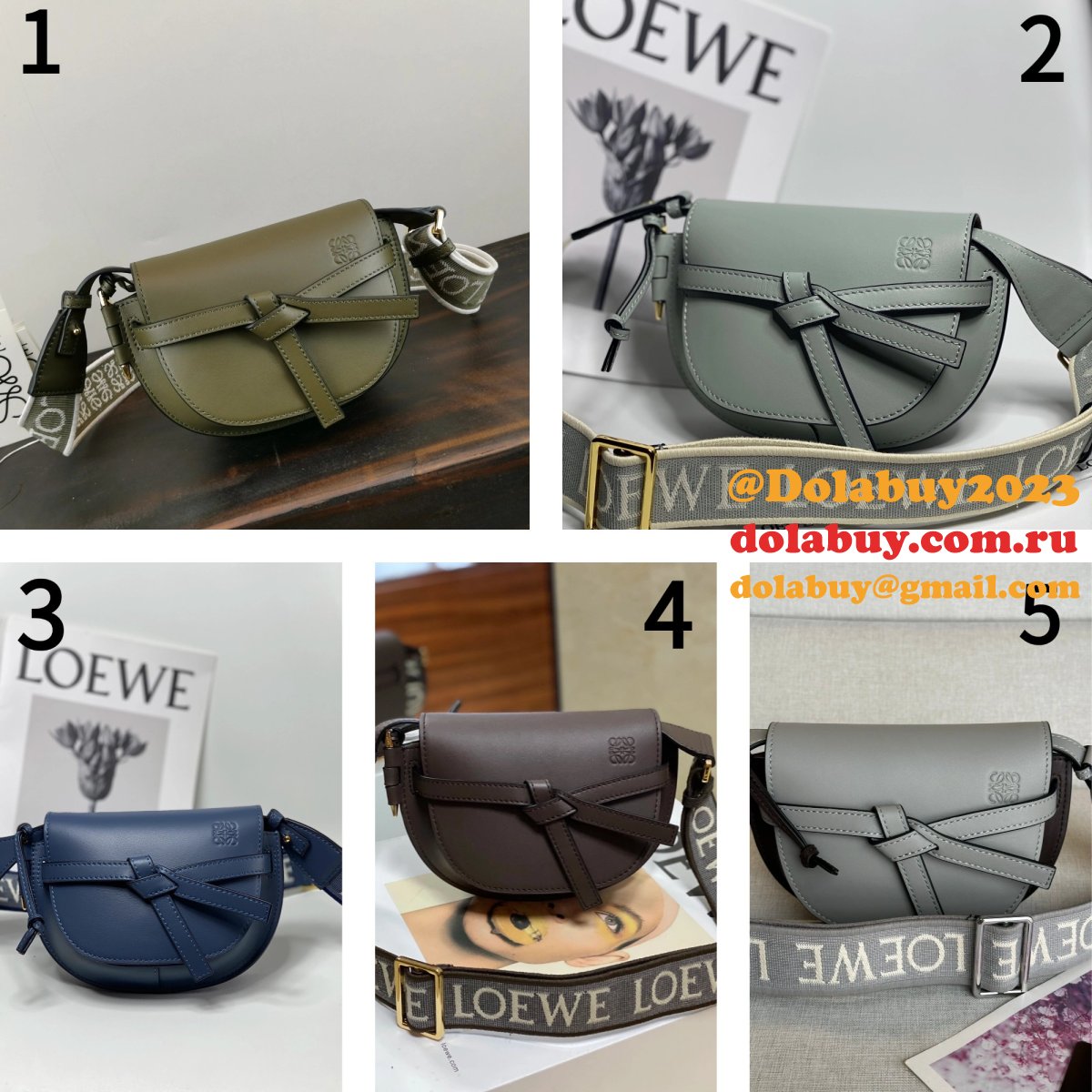 Top Quality Replica LOEWE Gate Dual 61824 MINI