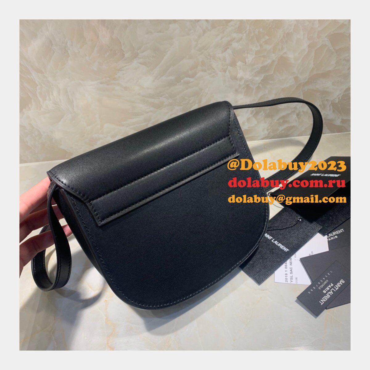 YSL Luxury Kaia small satchel 619740 smooth leather