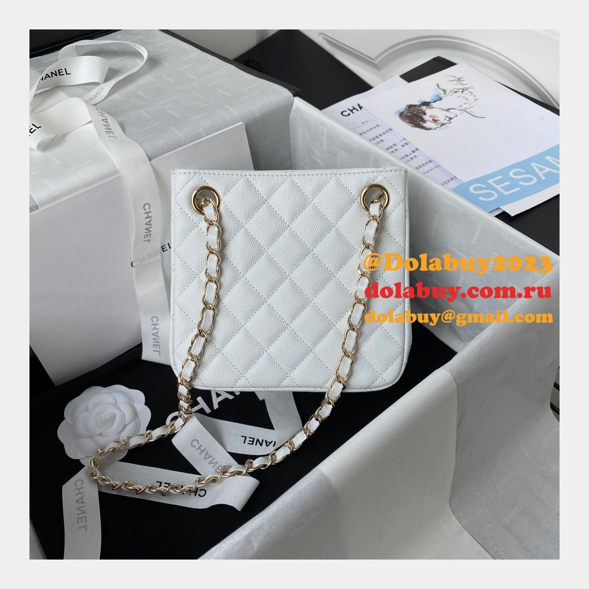 Best Online Store For Replica Bucket Lambskin AS3176 Bag