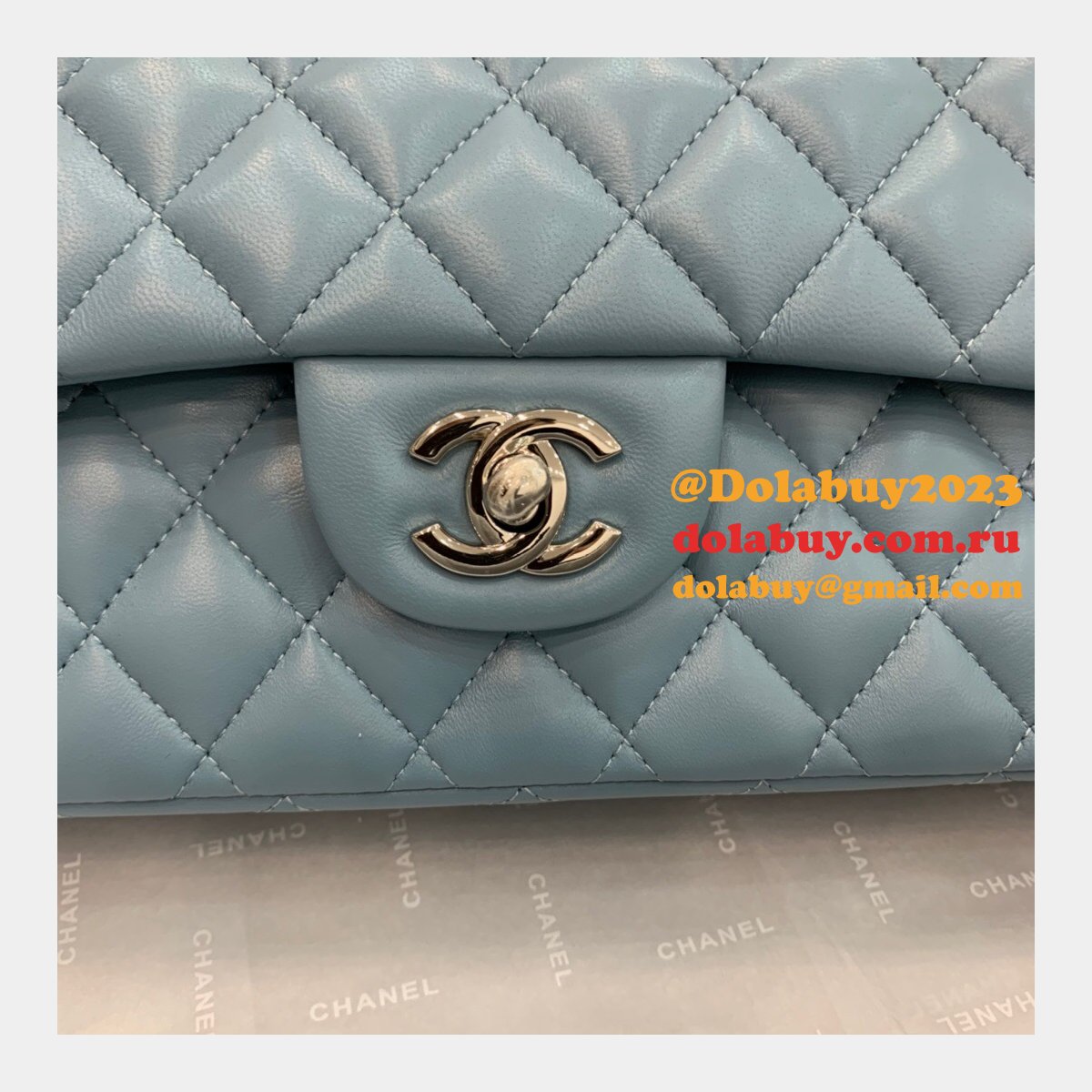Wholesale Best Replica Lambskin CF1112 25CM Handbags Online China Sale