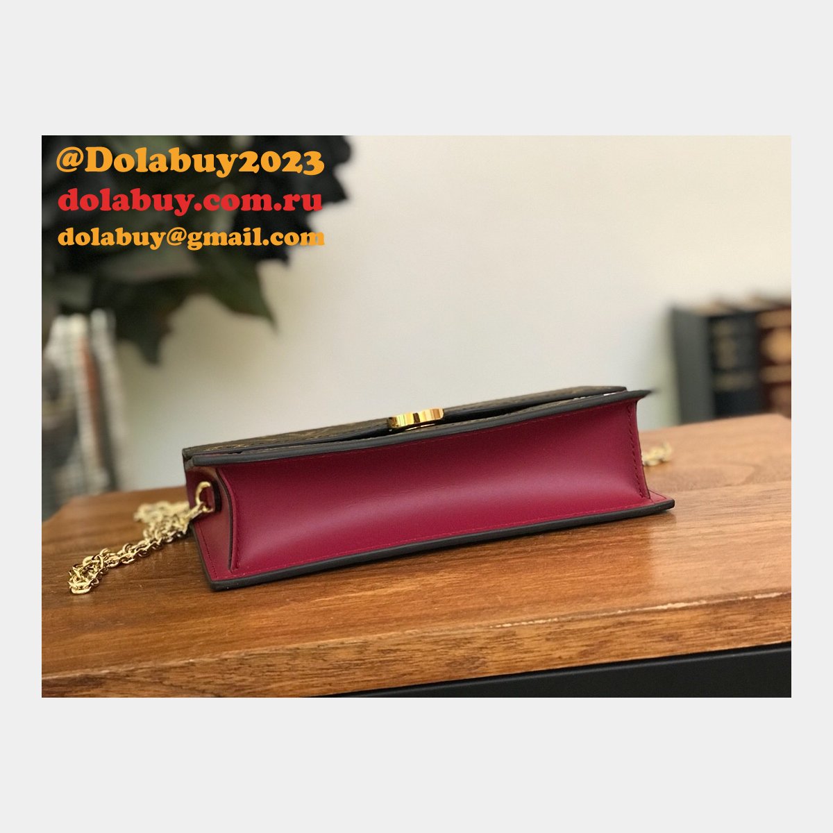 Louis Vuitton Best Flore Chain Wallet Monogram M67405 Brown