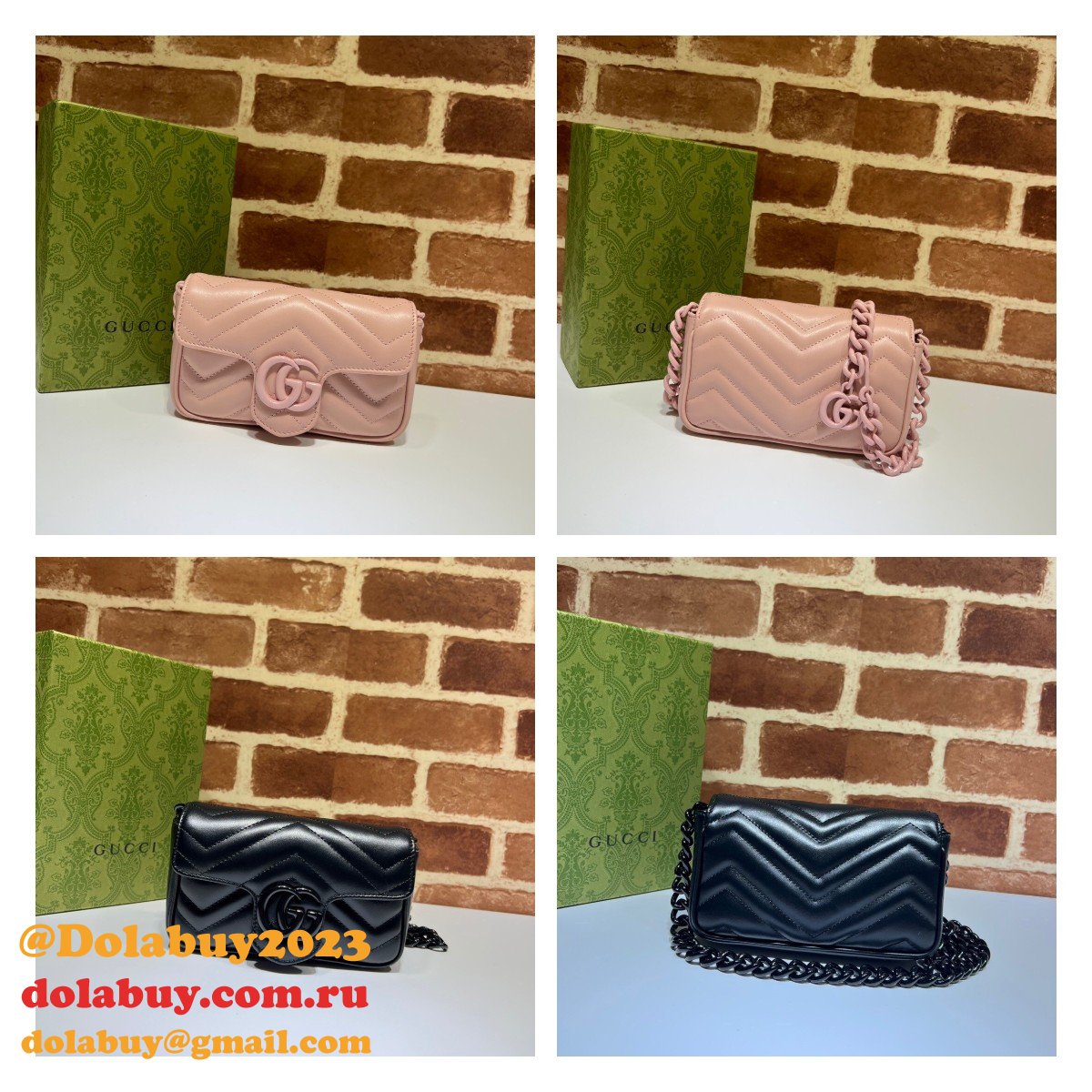 best high quality replica G*u*i gg marmont belt 699757 bag