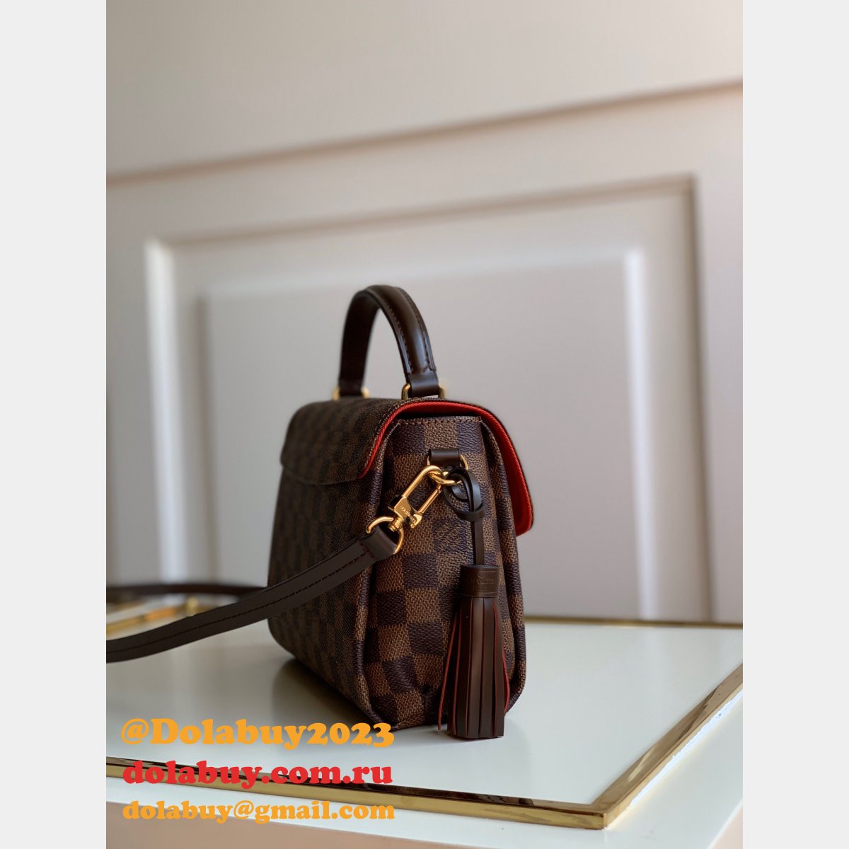 Louis Vuitton Replica N41581/N53000 Croisette Damier Azur Canvas