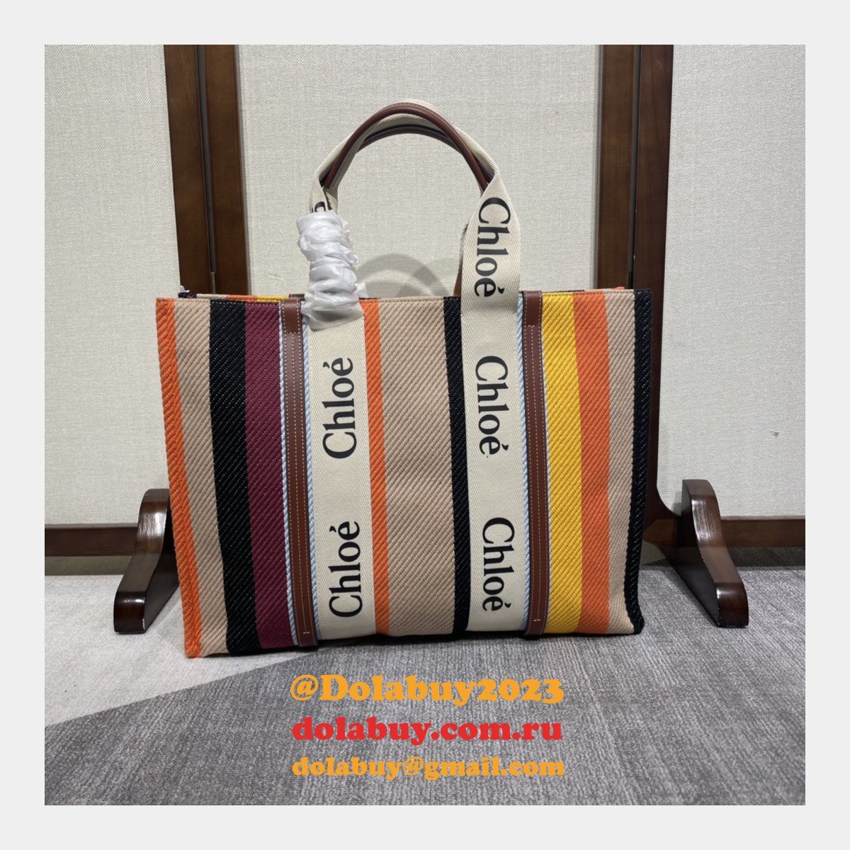 Top Quality Chloe Woody Rainbow Designer Bag