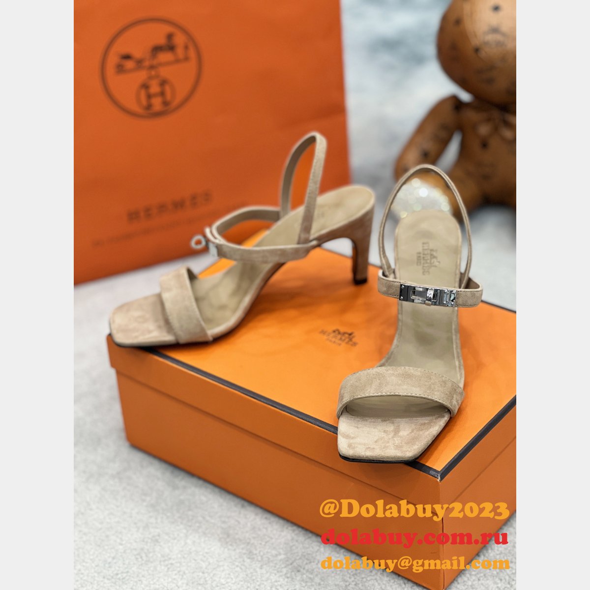 Heel 7.5 cm Designer Hermes Sandals High Quality Shoes