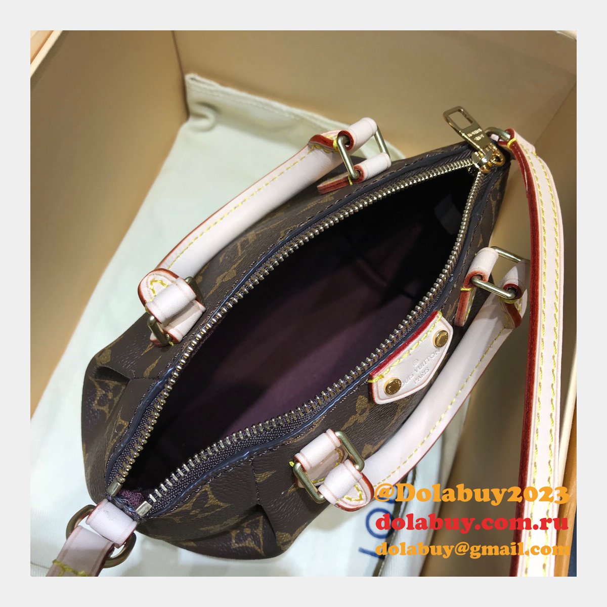 Louis Vuitton Nano Noe Monogram M61253 Brown Top Quality