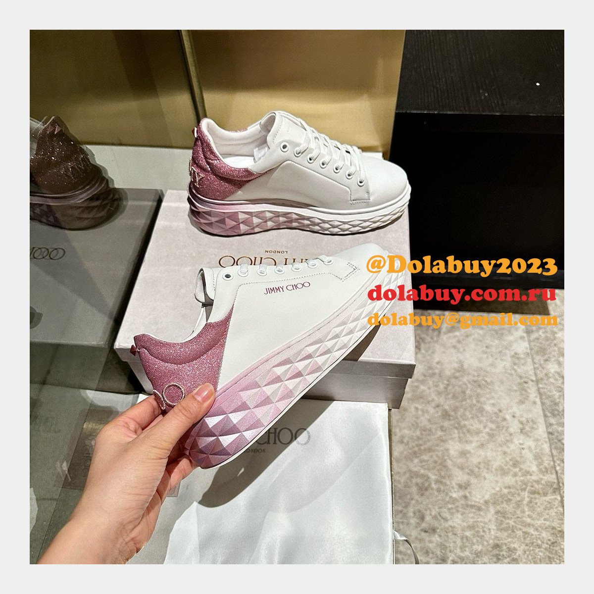 Designer Jimmy Choo Luxury Casual 7 Star Replica Shoes