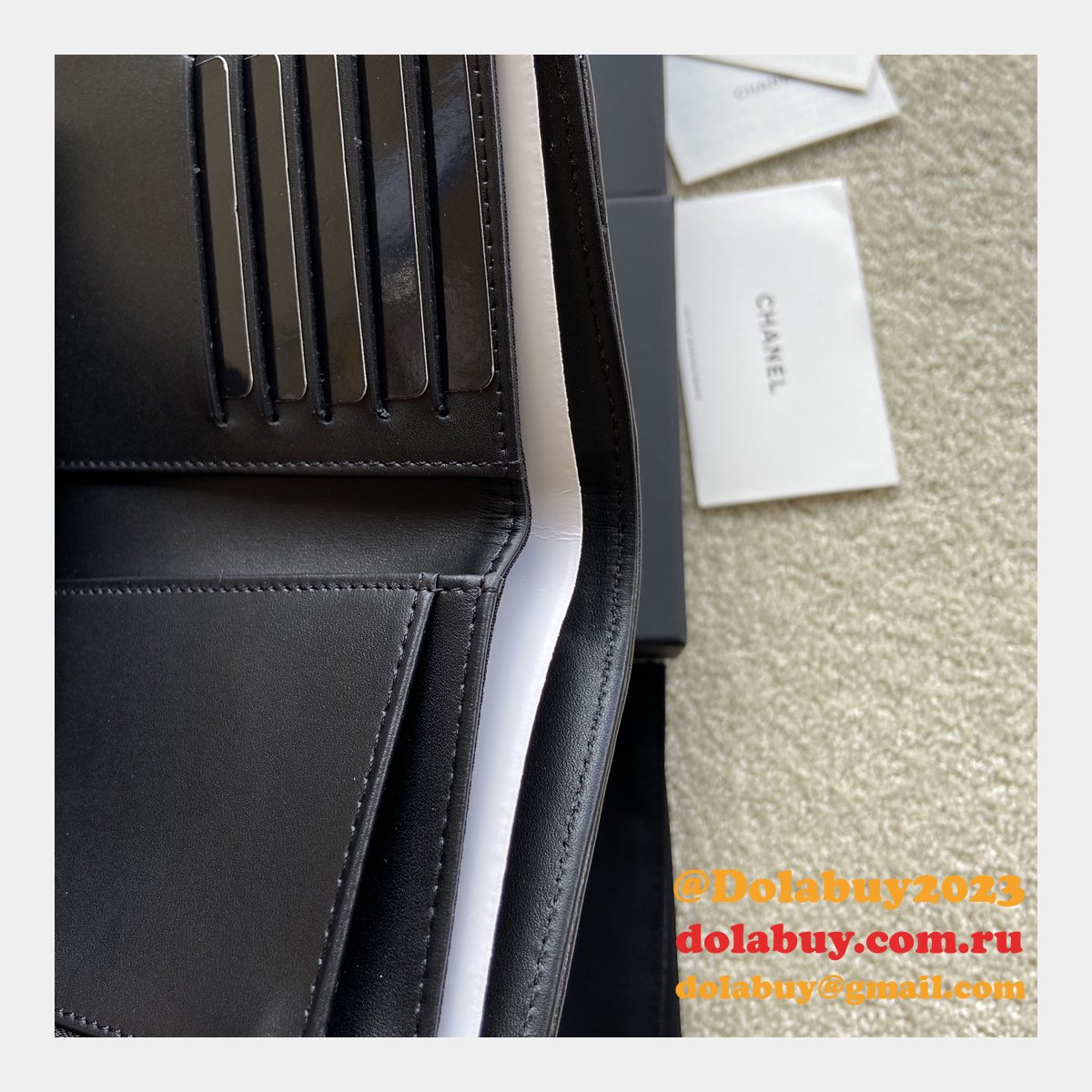 Designer CC Top Quality trifold wallet A84302