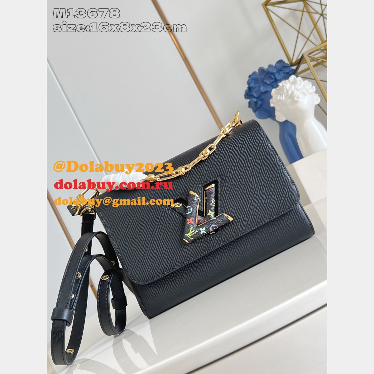 Louis Vuitton Copy LV x TM Twist MM Slim Epi Leather Lcons M13678 Bag