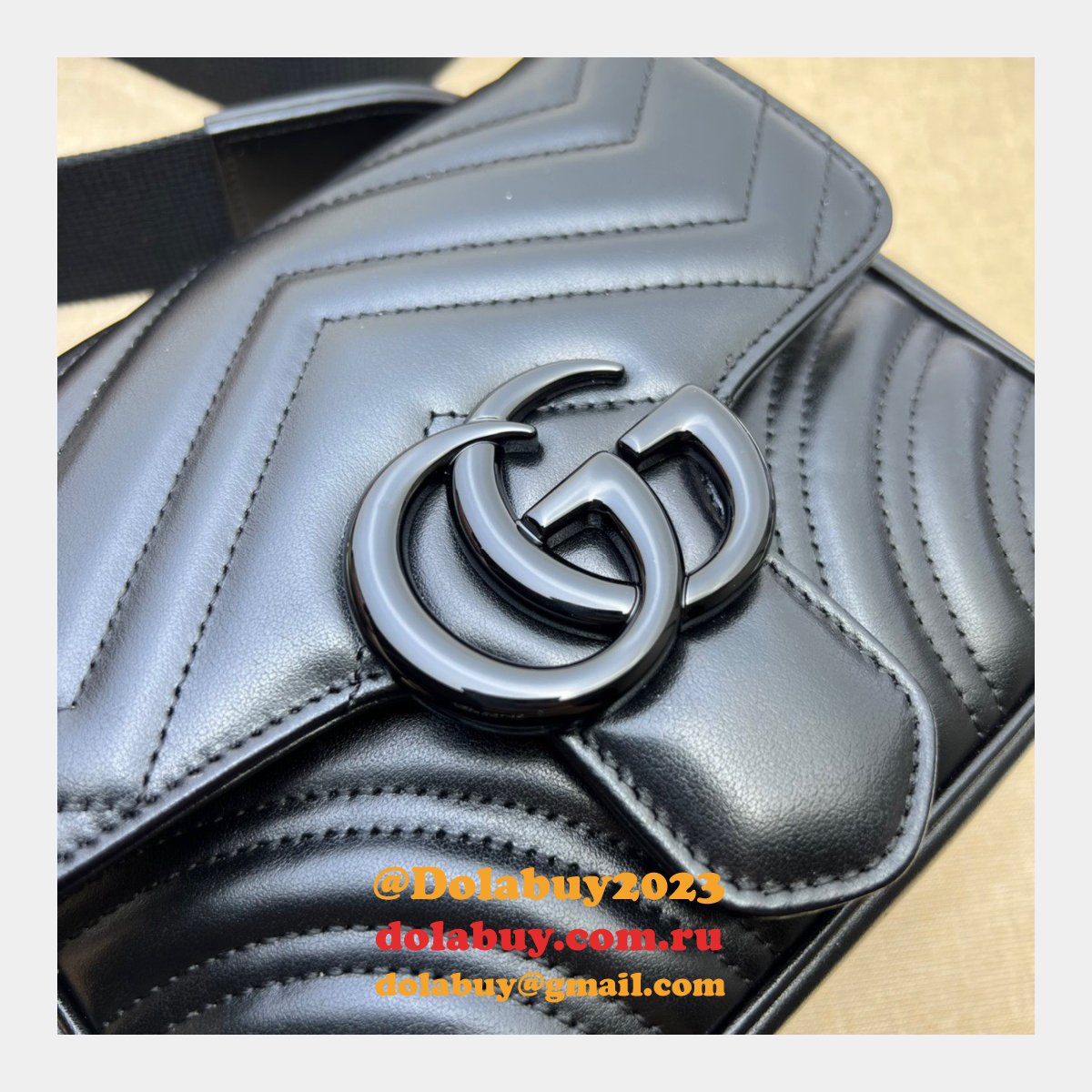 perfect G*u*i gg marmont matelasse 739681 shoulder fake bag