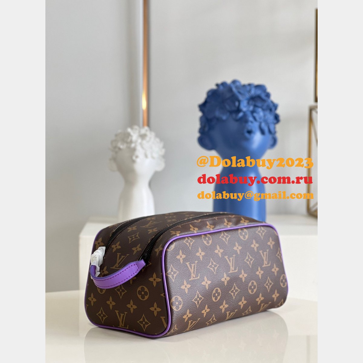 Perfect Louis Vuitton Replica Dopp Kit Toilet Pouch Travel M46253 Bag
