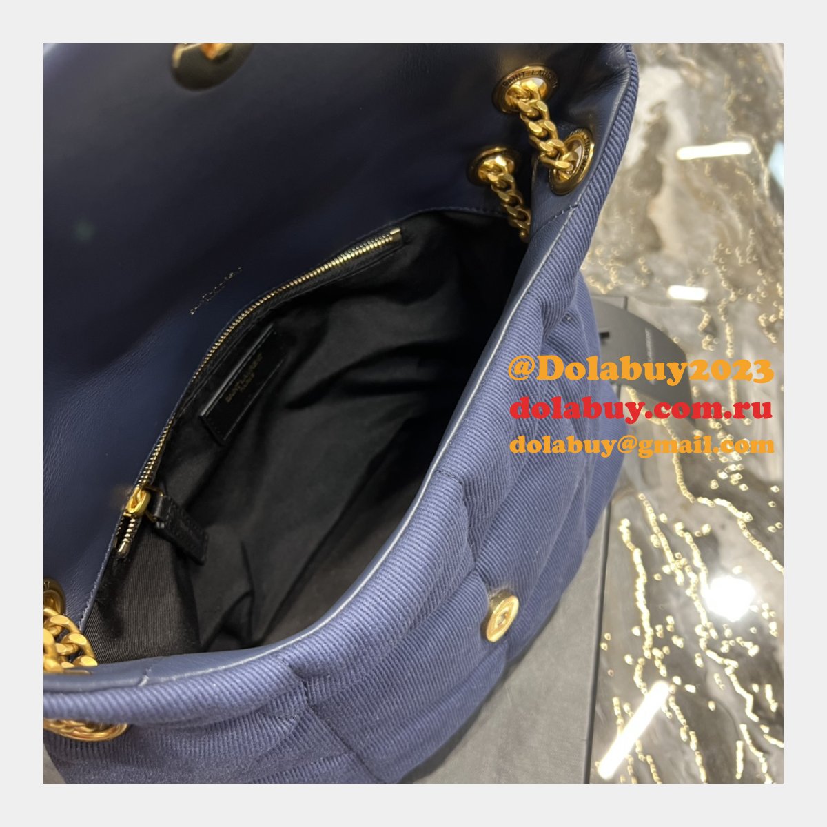 YSL Luxury Saint Laurent Replica 23/29cm Loulou Puffer 577476 Bag