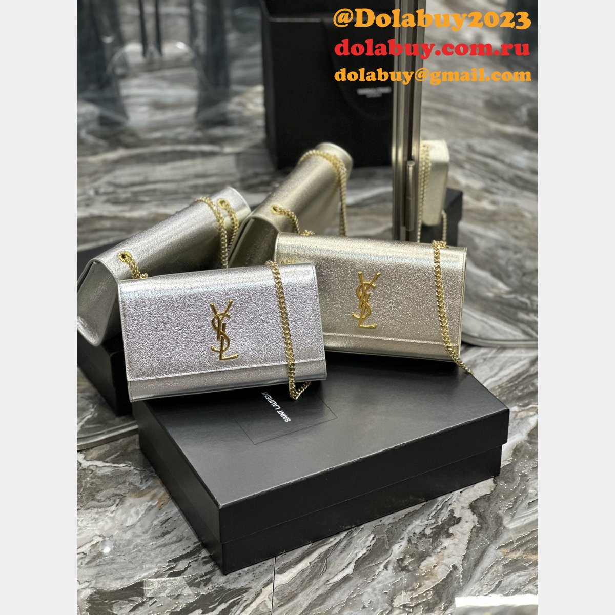 Designer Replica YSL 364021 Chain Kate Saint Laurent 24cm Bags