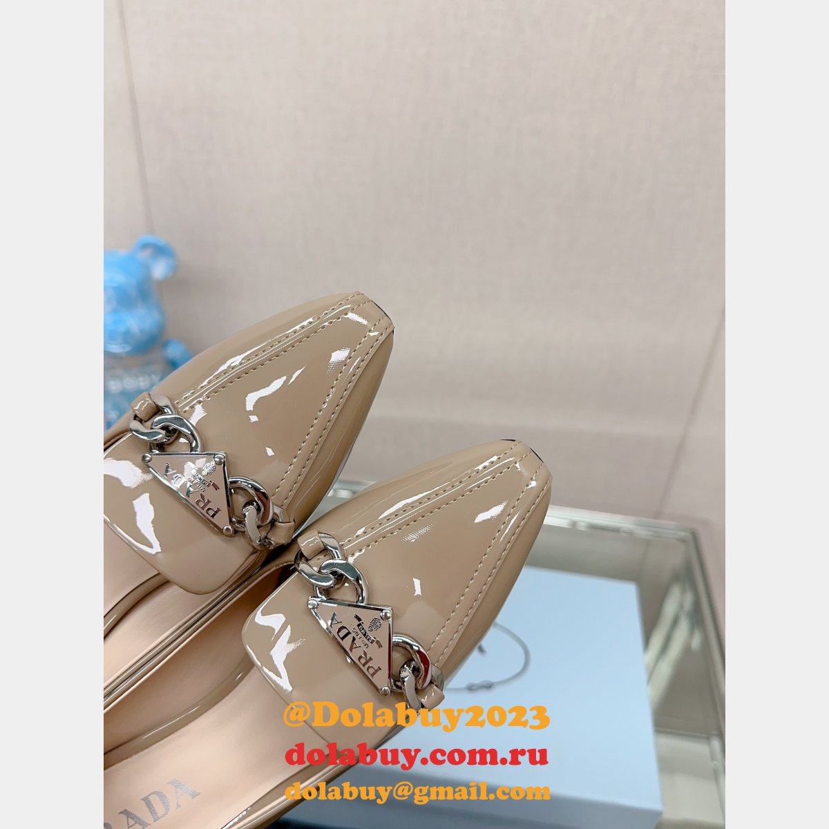 Wholesale Prada CHEAP SALES ONLINE square toe shoes