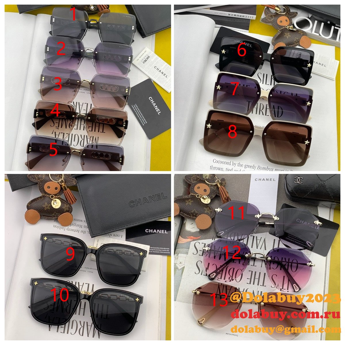 Sunglasses Luxury CH322/CH1291/CH9851/CH3111 Wholesale Replica Bags
