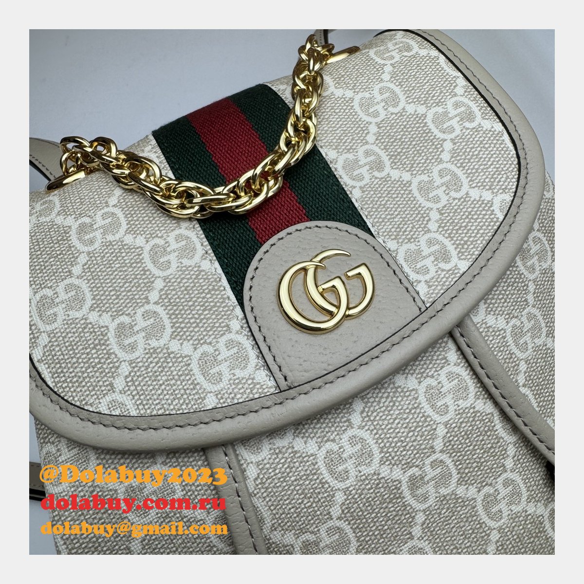 ophidia G*u*i backpack ebony supreme #795221 replica handbag