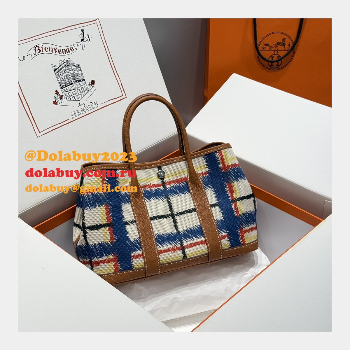 AAA+ Hermes Garden Party Fjord 30/36CM Luxury Bag