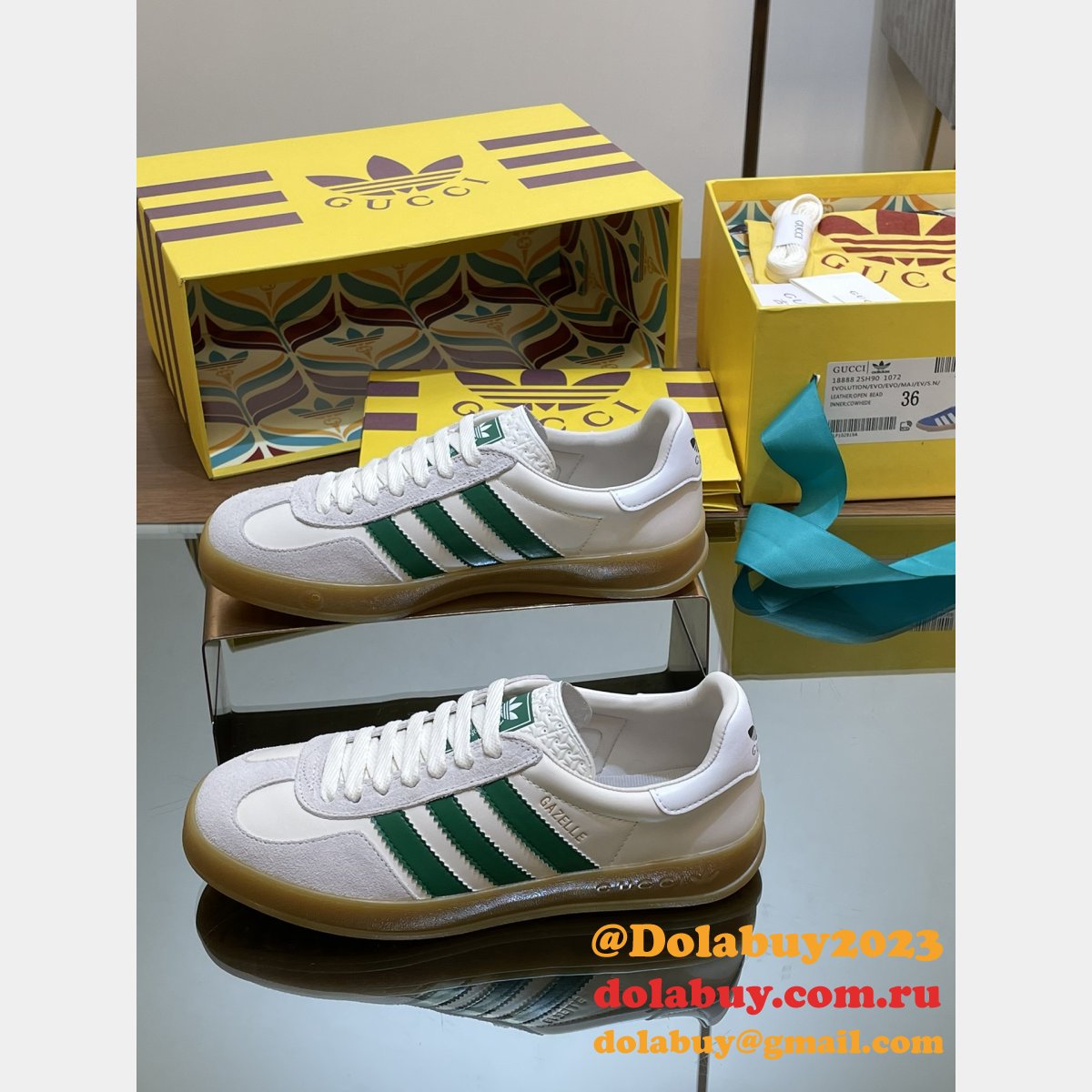 top quality G*u*i & adidas couple sneakers 2024
