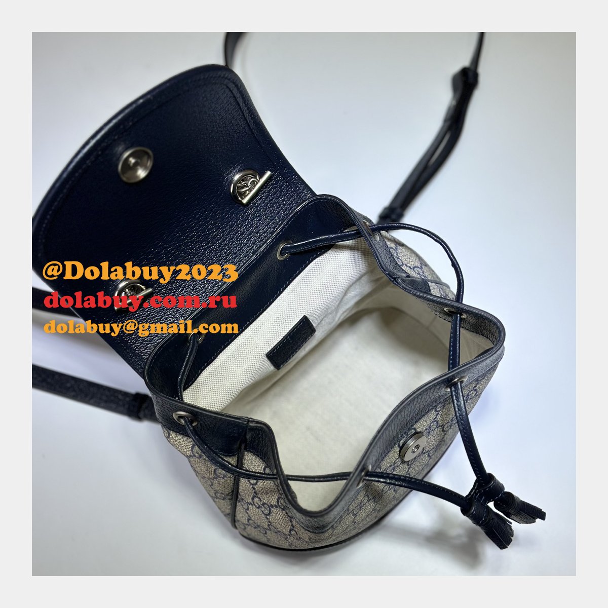 ophidia G*u*i backpack ebony supreme #795221 replica handbag