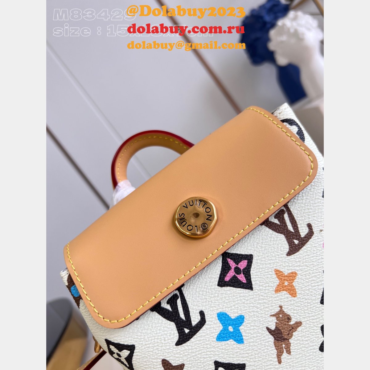 Louis Vuitton 7 Star Top Replicas Nano Steamer M83429 Vanilla Bag