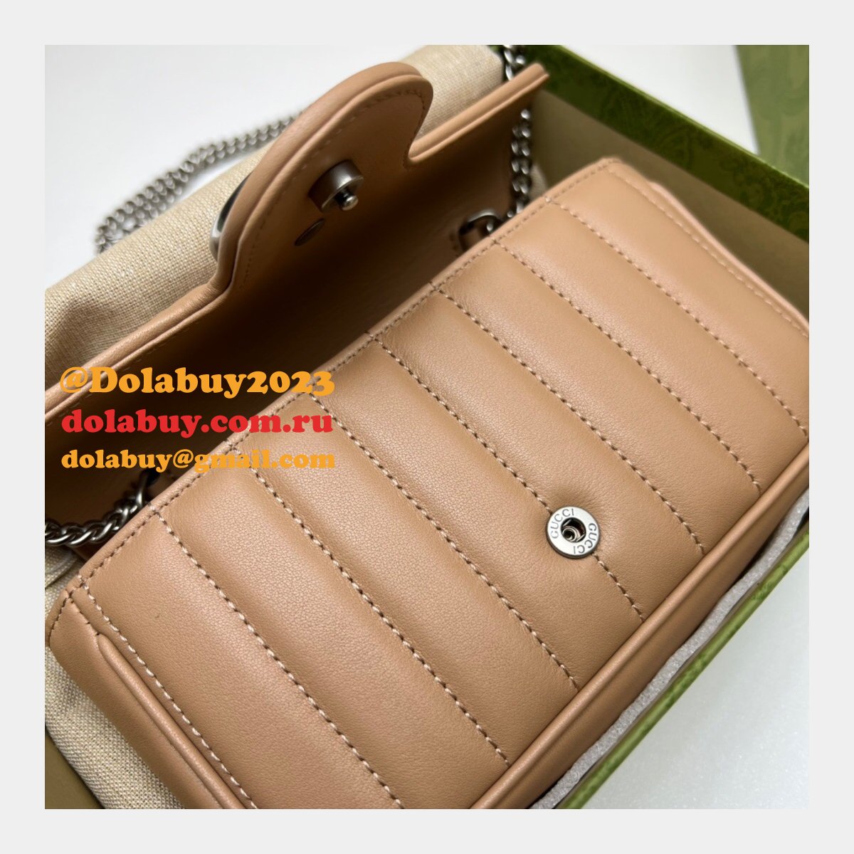 luxury 7 star replica G*u*i 476433 gg marmont matelassé mini bag