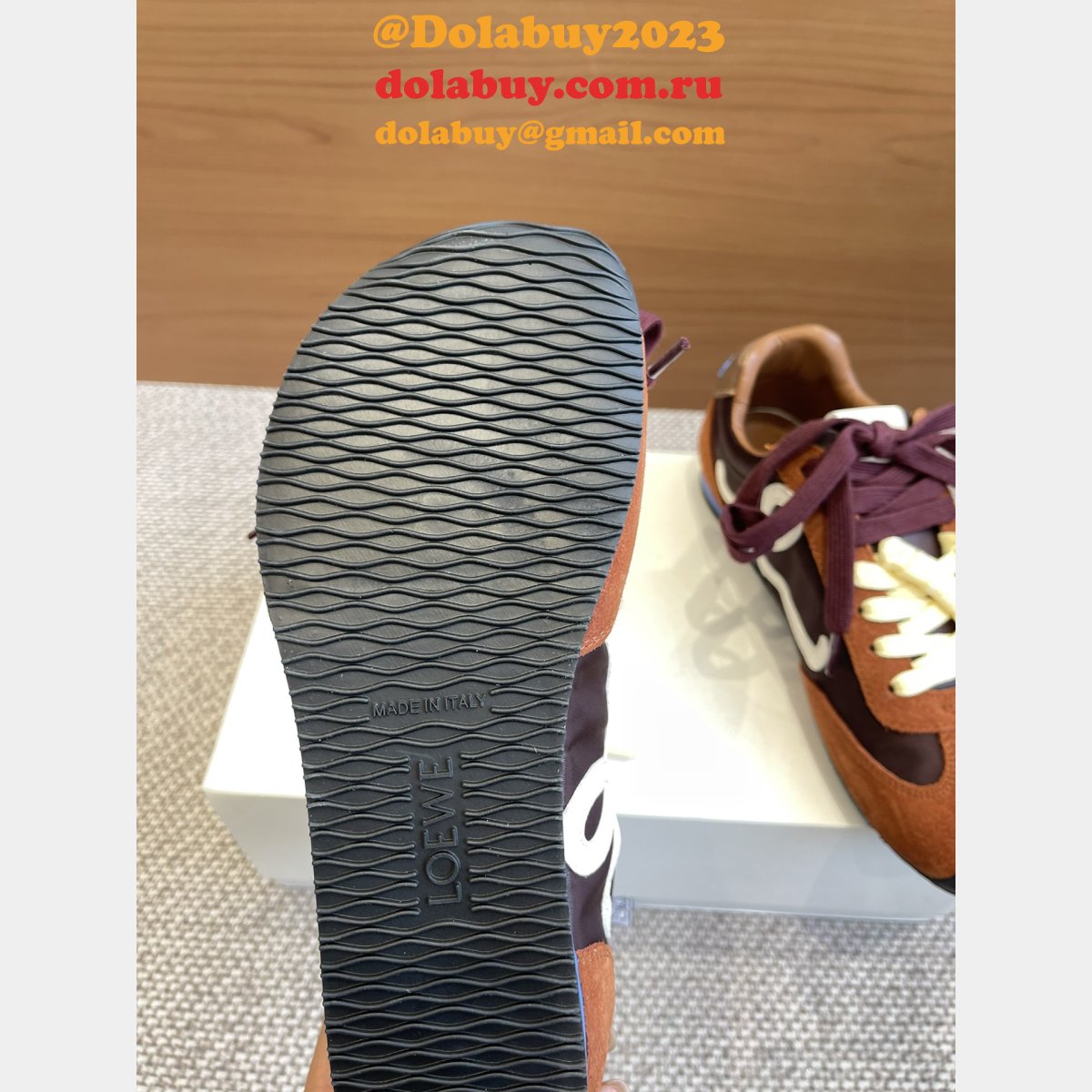 Ballet Runner 2.0 In Nylon And Calfskin