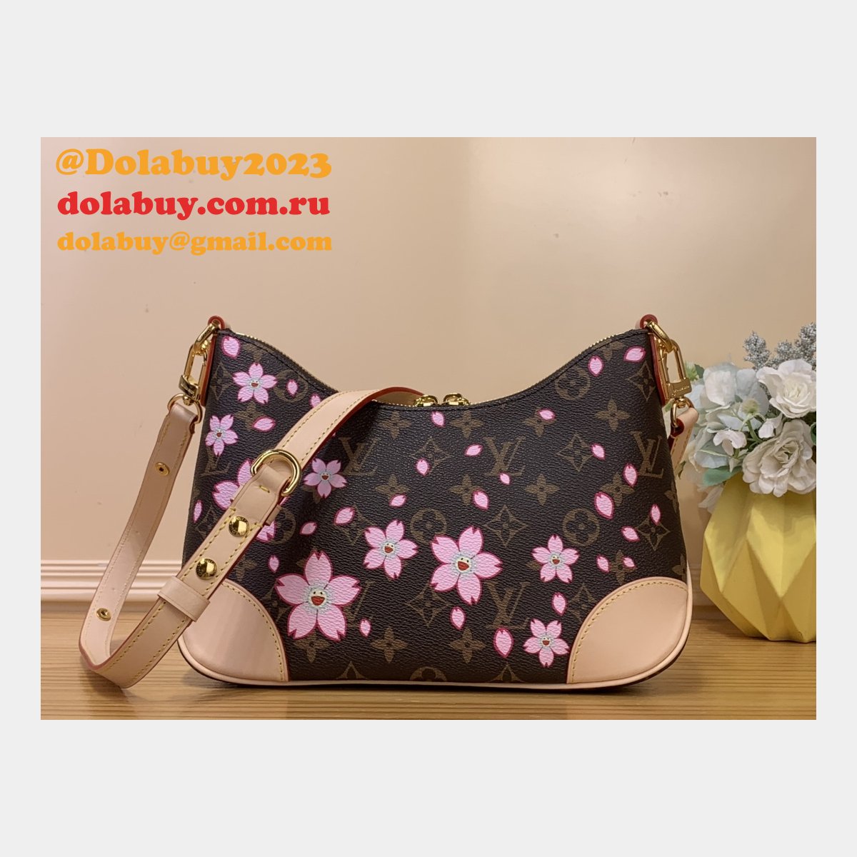 Louis Vuitton LV x TM Boulogne Monogram M13265 Women Handbags