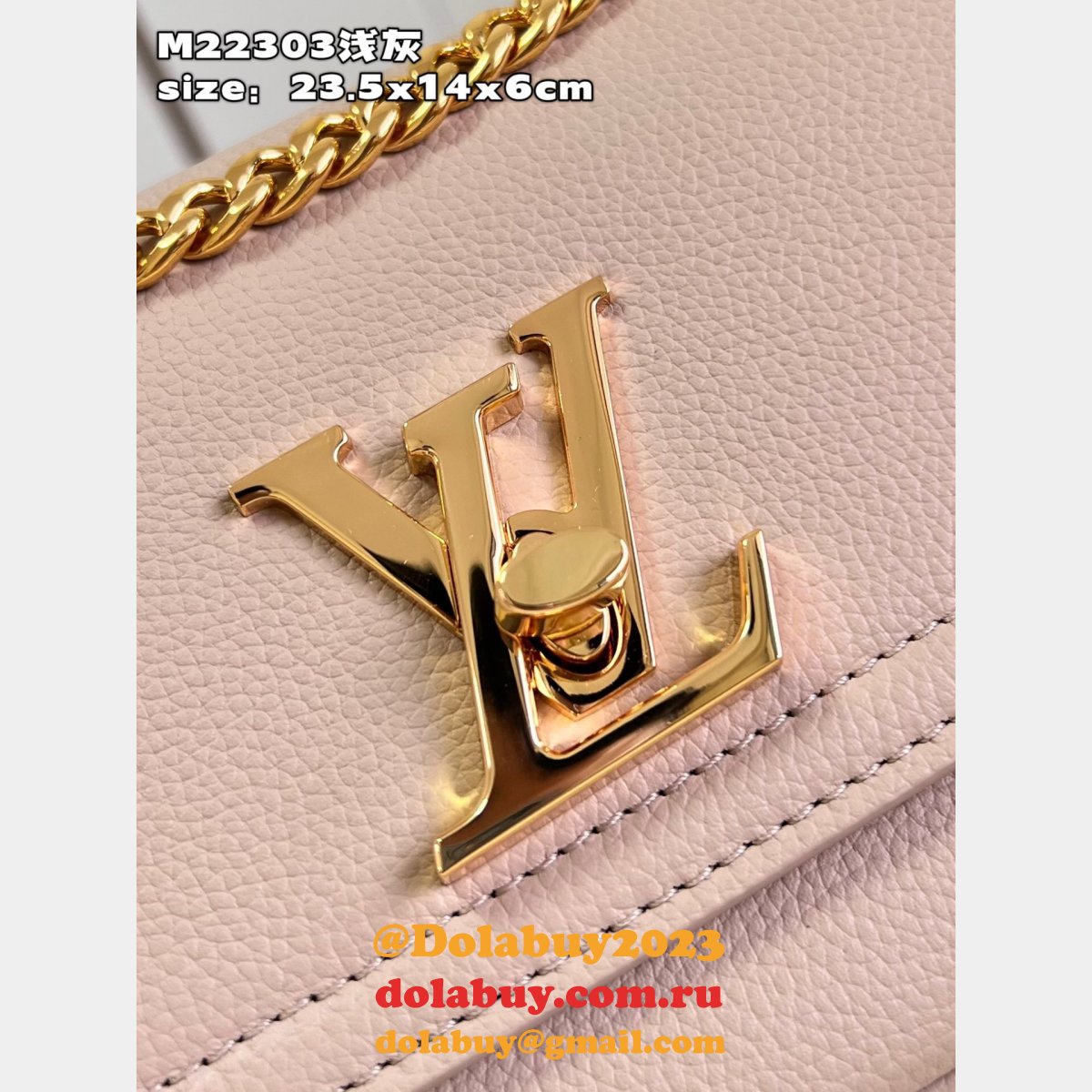 Louis Vuitton Fashion M22303 Fake LockMe Chain East West Bag