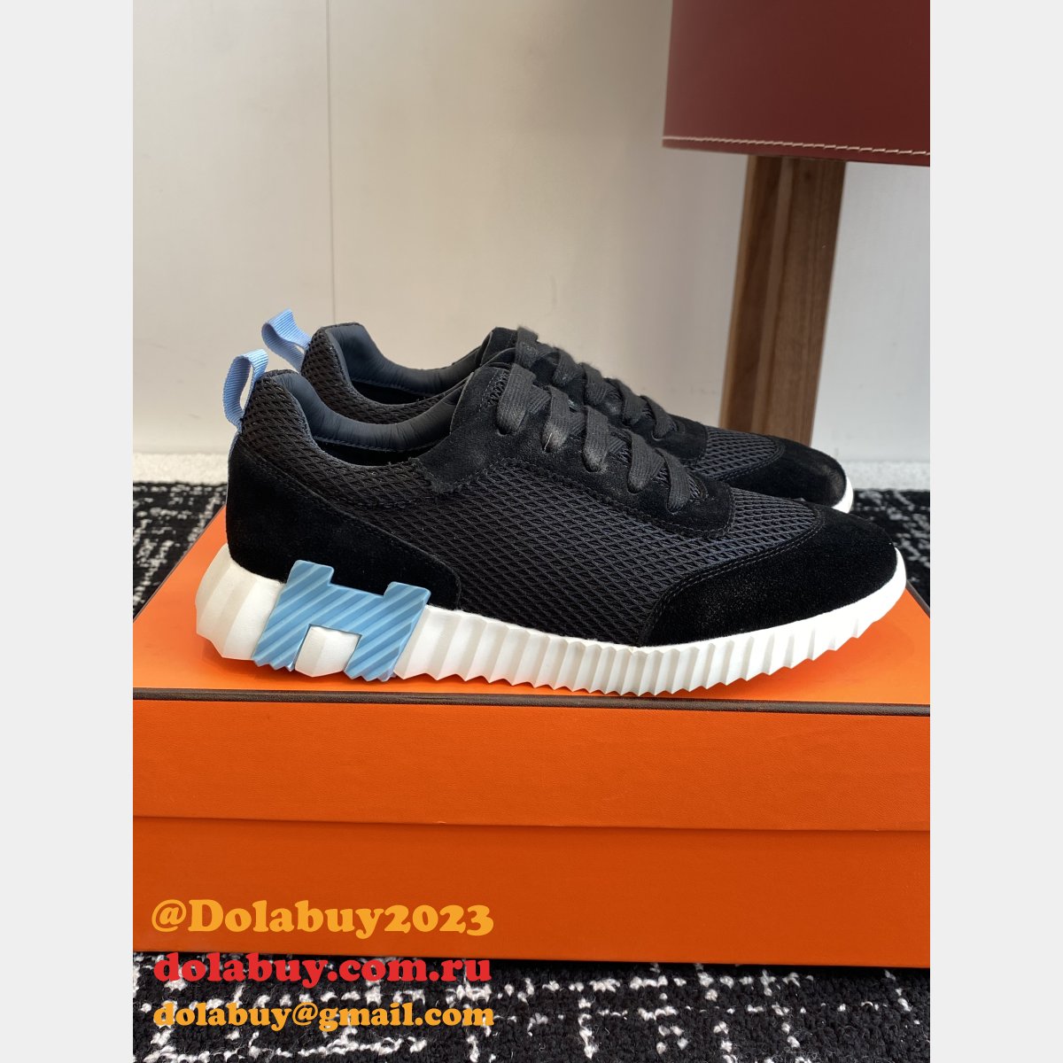 Top Designer Hermes Bouncing Sneaker