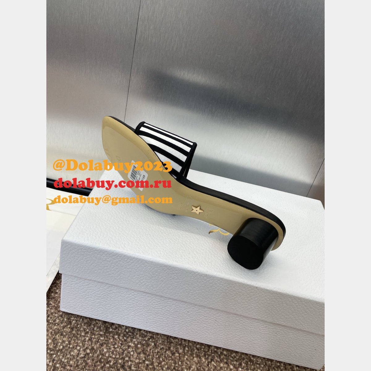 Fashion Dior Dway Slide Black