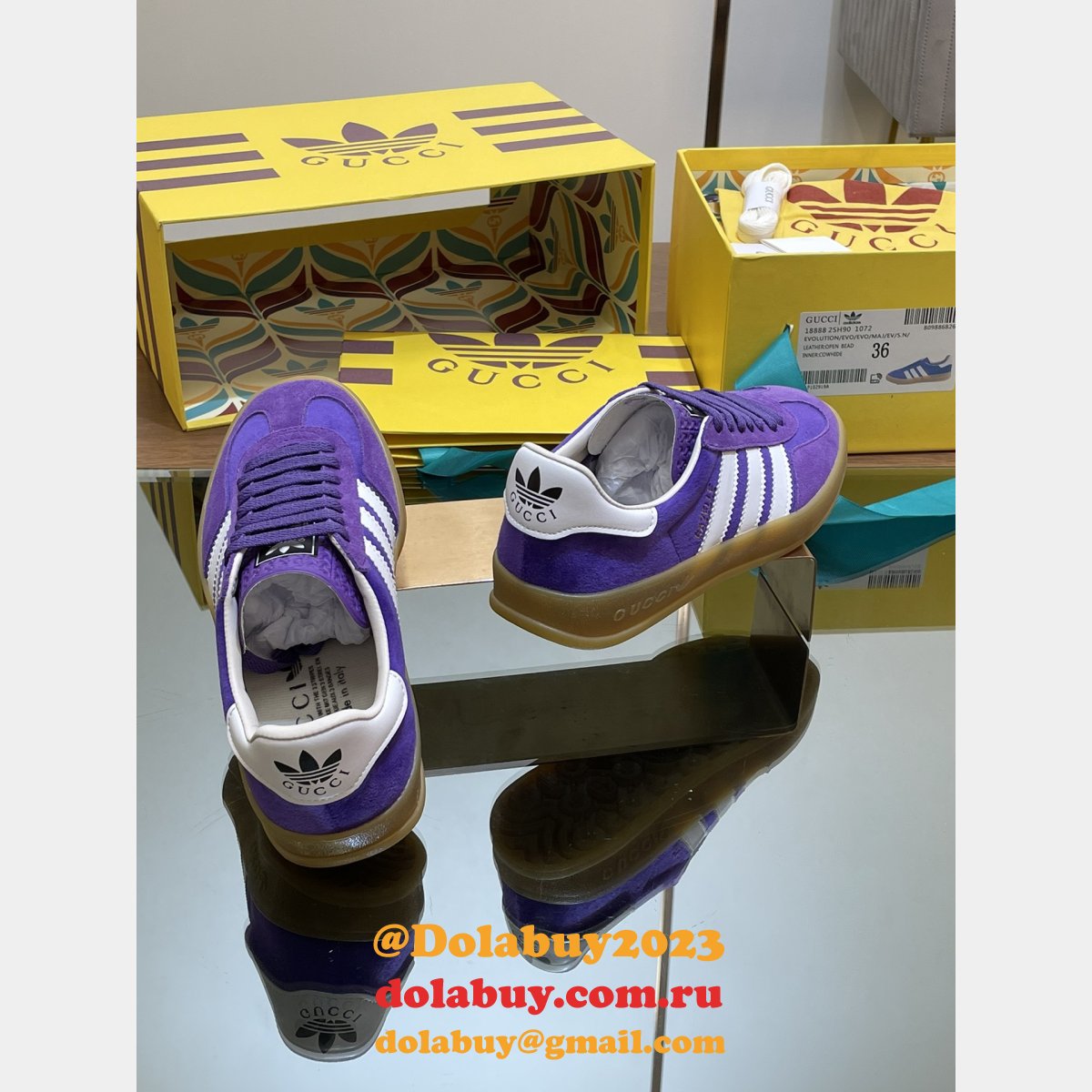 top quality G*u*i & adidas couple sneakers 2024