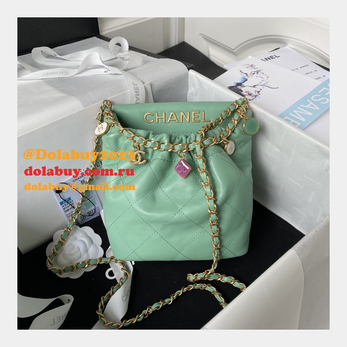 Designer Replica AS3793 Bucket Black Quality Bag 17CM