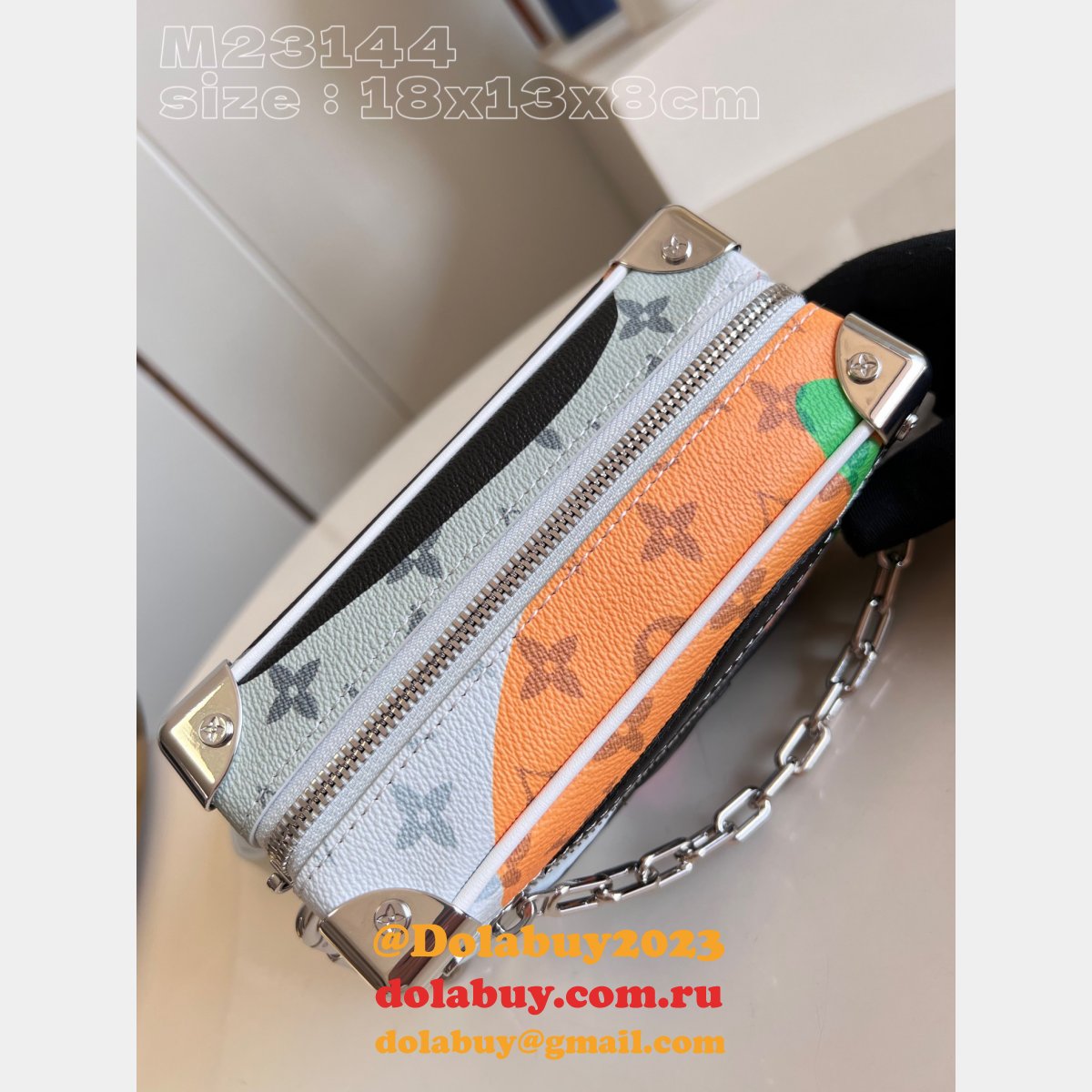 AAA+ Louis Vuitton 1:1 Mirror Soft Trunk Monogram M23144 Men Bag