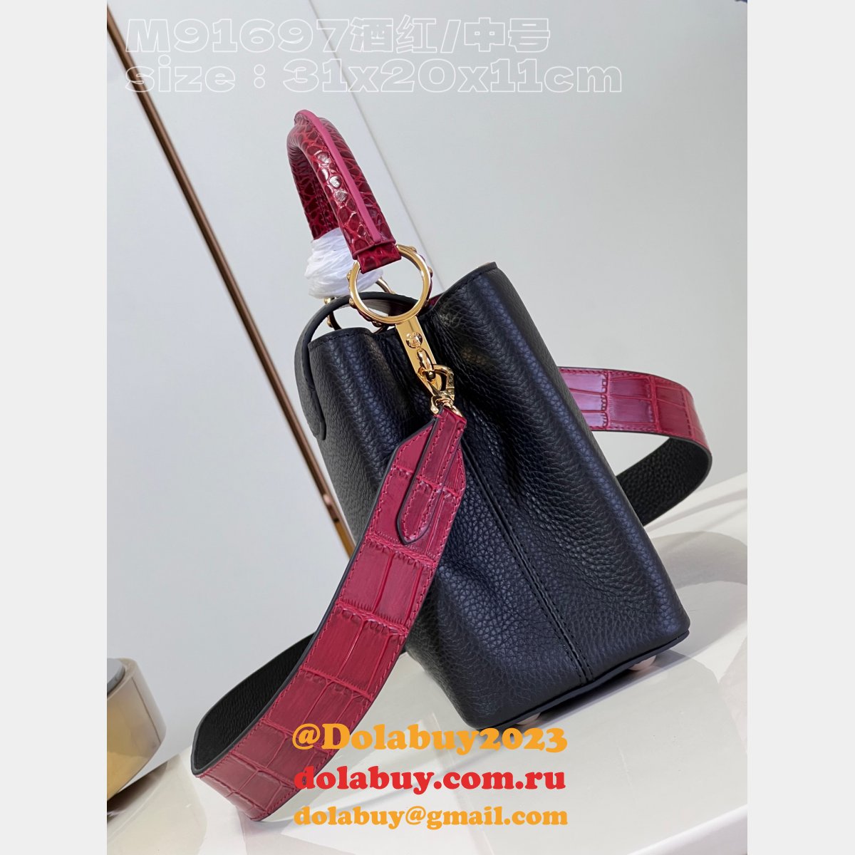 7 Star REPLICAS LOUIS VUITTON HIGH QUALITY M91697 CAPUCINES BAG