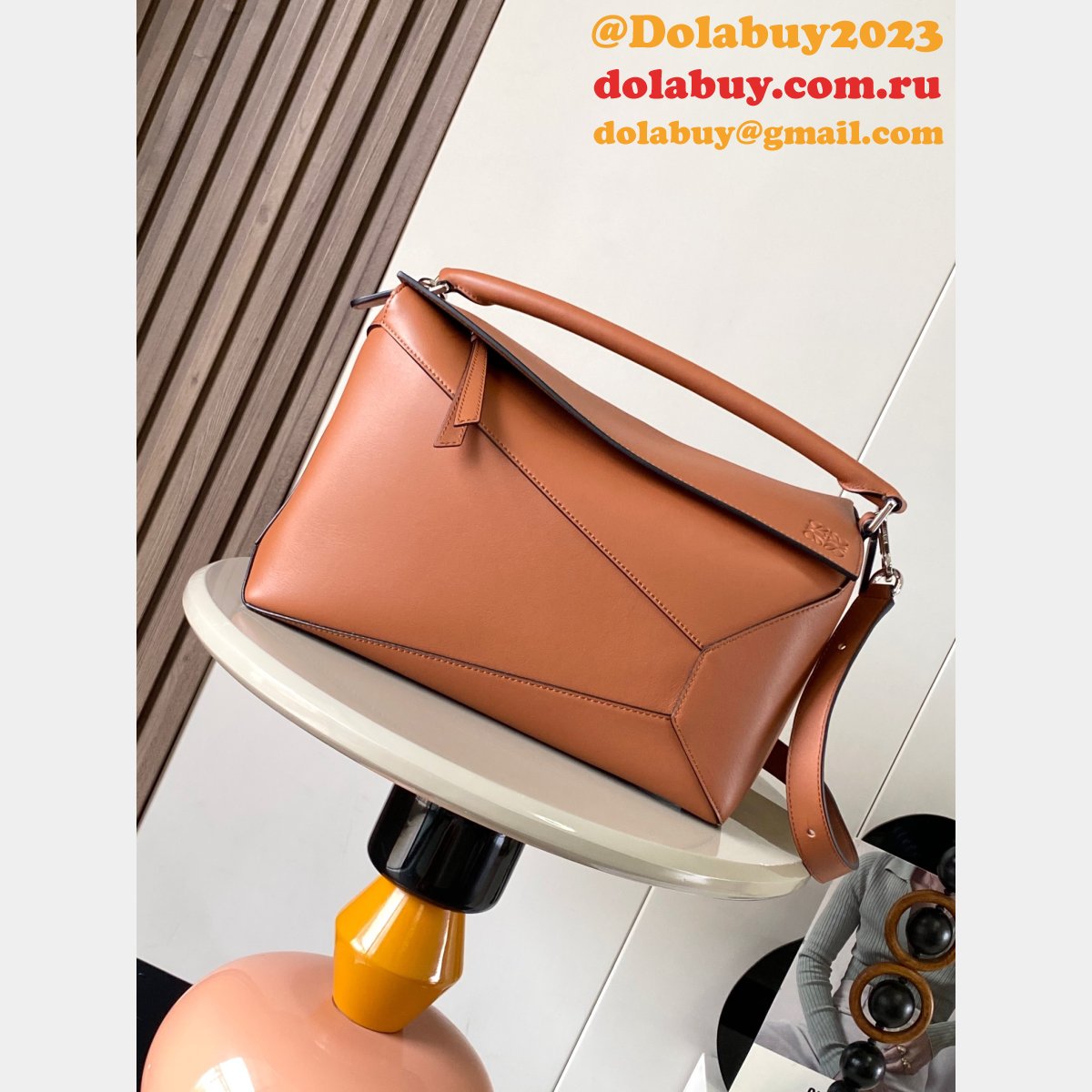 Top Quality Loewe Large Puzzle Bag In Classic calfskin 33CM