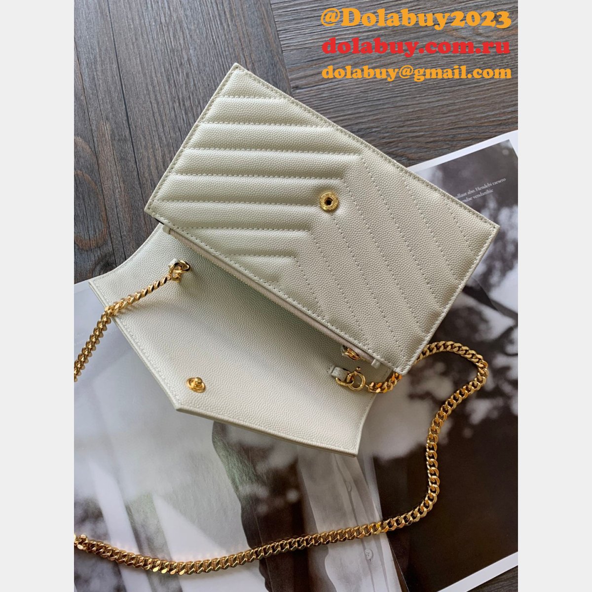 YSL Cheap Monogram Chain 19cm WOC 393953