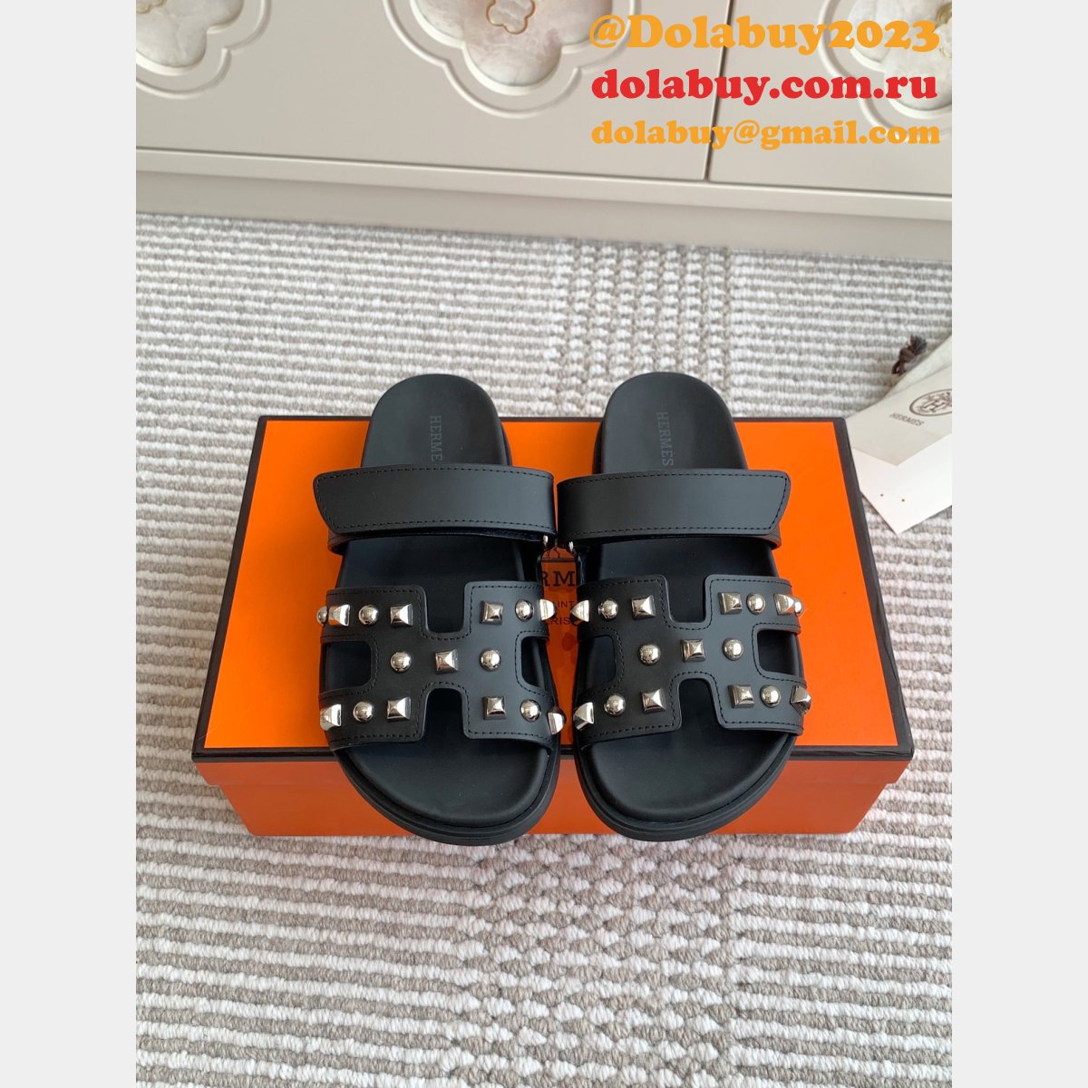 Duplicate Hermes Casual Chypre Sandal