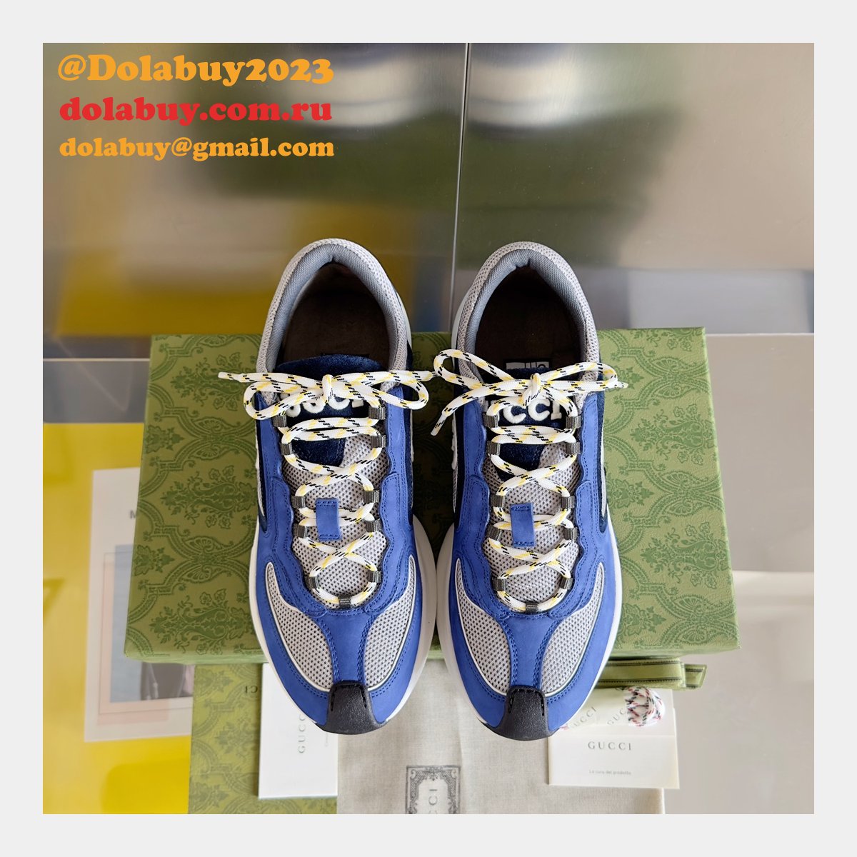 luxury designer G*u*i men run trainer shoes