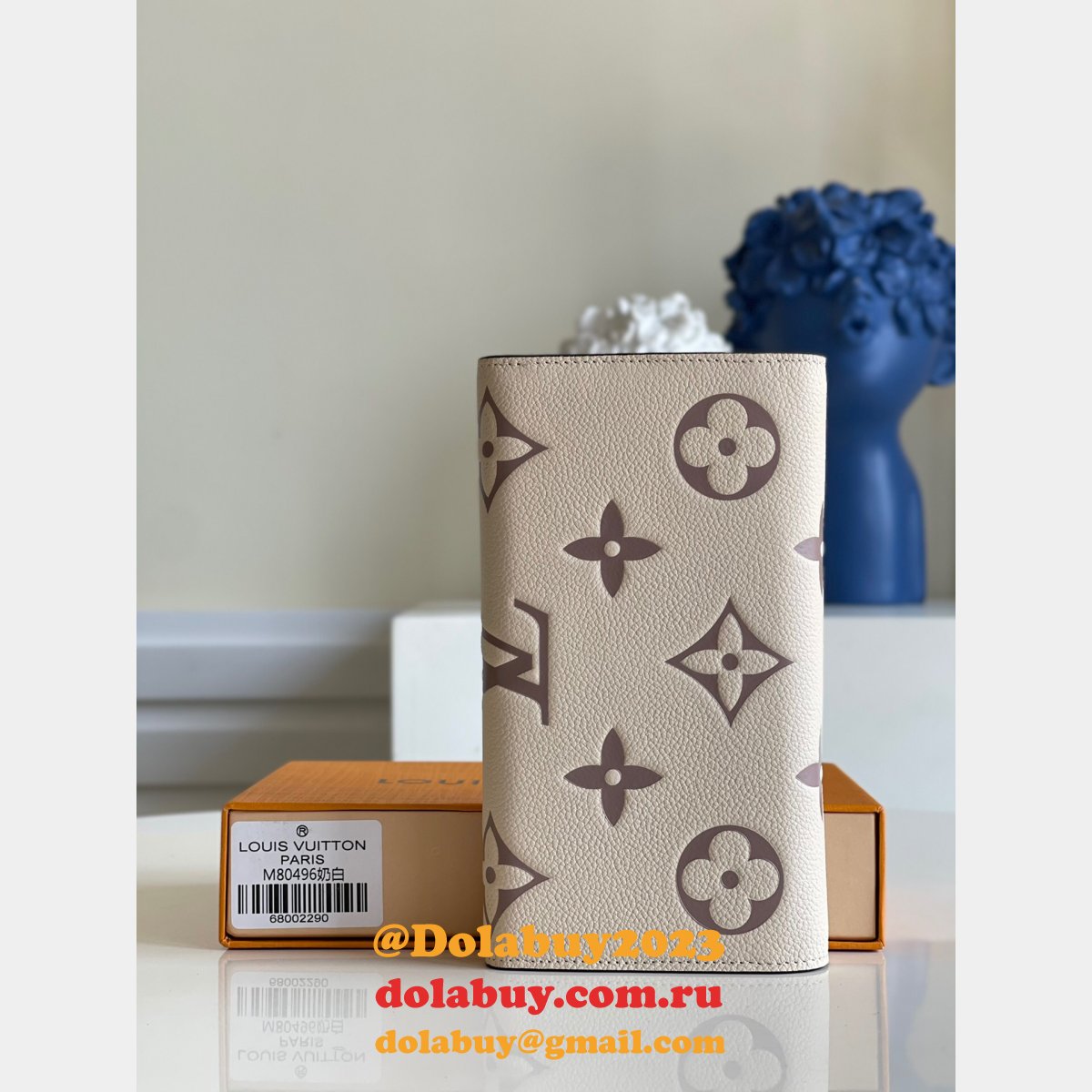 Dolabuy M80496 Louis Vuitton Replica Designer Sarah Wallet Bicolor Monogram Empreinte Leather Bags