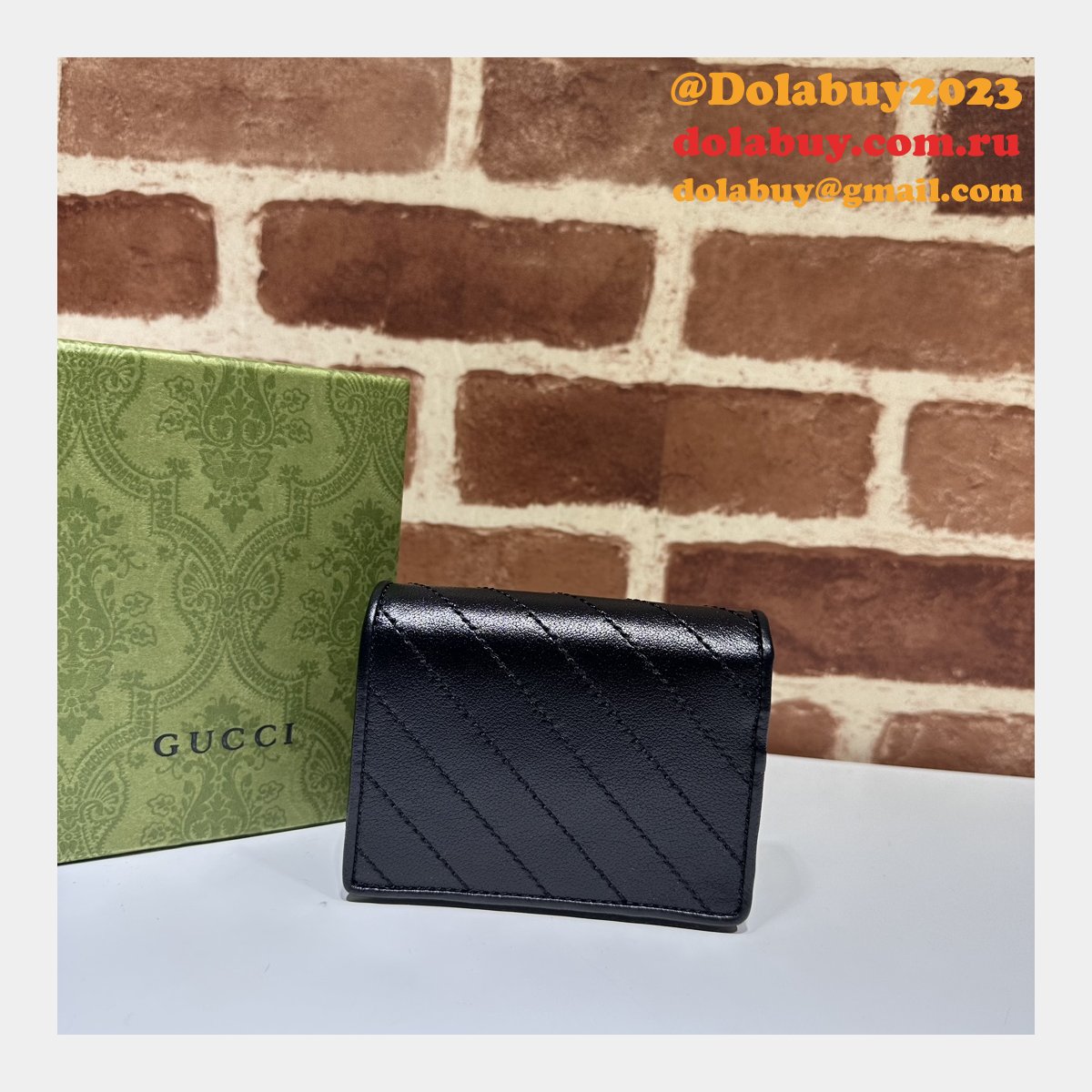 G*u*i luxury replica blondie card sase inspired wallet 760317